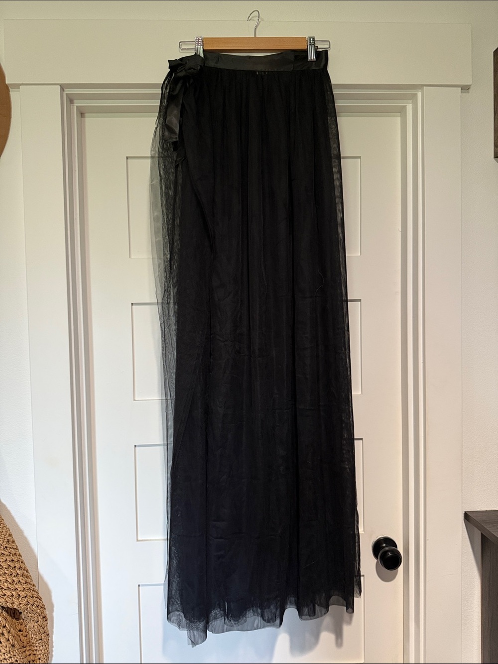 Black Tulle Wrap Skirt